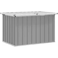 vidaXL Boîte de rangement de jardin Gris 109x67x65 cm