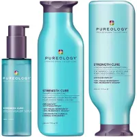 Pureology Strength Cure Shampoo & Conditioner 266ml With Strength Cure Serum 100ml