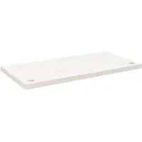 vidaXL Plateau de bureau blanc 80x40x2,5 cm pin massif