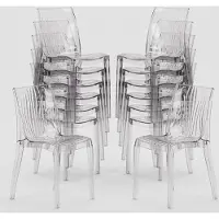 GRAND SOLEIL Offre 18 chaises transparentes Dune Bar - Transparent