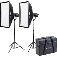 Nanlite Fs-300b Kit Lighting Set Argenté