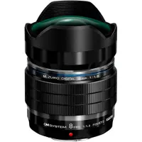 OM SYSTEM Objectif hybride M. Zuiko Digital ED 8mm f/1.8 Fisheye PRO Noir