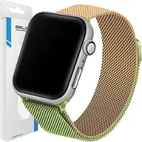 Beline Apple Watch Steel42/44/45/49Mm Green/Gold Strap