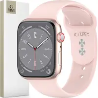 Tech-Protect Silicone Strap for Apple Watch 4 / 5 / 6 / 7 / 8 / 9 / SE (38 / 40 / 41 mm) - Pink
