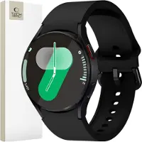 TechProtection Silicone Strap for Samsung Galaxy Watch 4 / 5 / 5 Pro / 6 / 7 / FE - Black