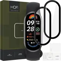 Hofi Hybridglas Hybrid Pro+ 2er-Pack Xiaomi Smart Band 9 / 9 Nfc Schwarz, Film de protection pour smartwatch, Noir