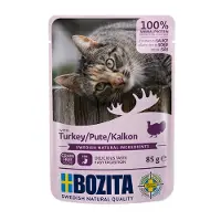 Bozita 12x85g Bouchées en sauce dinde - Pâtée pour chat