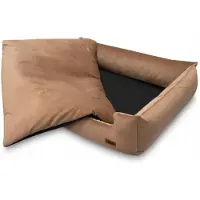 HUGGY DOGGY Lit pour chien en velours PREMIUM beige Husky XL