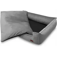 HUGGY DOGGY Lit pour un petit chien pour la voiture ou la maison, noir, doux, S