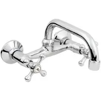Hydroland Robinet mitigeur RETRO pour lavabo mural