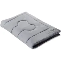 Welsti Lit pour chien pour chats, tapis pour chien, fourrure grise XL 130x90