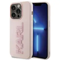 Karl Lagerfeld Klhcp15l3dmbkcp Iphone 15 Pro 6.1 3d Rubber Phone Case Rose