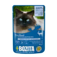 Bozita Bouchées en sauce Sterilised 12 x 85 g pour chat - renne