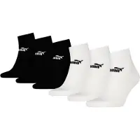 Puma Unisexe, Chaussettes de sport, Elements Unisex-Viertelsocken, 6Er-Pack (43 - 46)