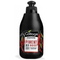 Cottage Shampooing et gel douche pour hommes Shampooing et gel douche 3 en 1 au parfum de poivre bois, 250 ml