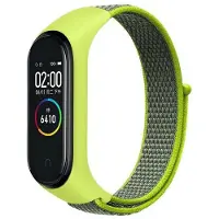 Beline pasek Mi Band 7/6/5/4/3 NylonLoop żółty/yellow (Nylon), Sangles de montre, Jaune