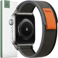 Tech-Protect Protect NYLON APPLE WATCH 4 (42 mm, 44 mm, 45 mm, 49 mm, Nylon), Sangles de montre, Noir