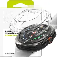 Ringke Slim & Tempered Glass Case + Glass Set, Montre connectée : accessoires, Transparent