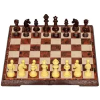 AHG W&K mbH Jeu d'échecs et de dames magnétique 2en1