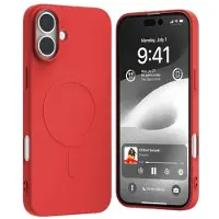 Mercury Semi-silicone MagSafe Series (Apple iPhone 16 Plus), Coque pour téléphone portable, Rouge