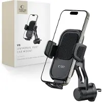 Tech-Protect V8 Universal Rotierende Lüftungsschlitzautohalterung Schwarz, Support pour smartphone, Noir