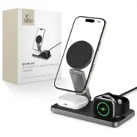 Tech-Protect Qi15W-A47 3In1 Magnetic Magsafe Wireless Charger Noir