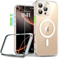 ESR Etui Classic Pro Set Halolock MagSafe na iPhone 16 Pro Max - przezroczyste (Apple iPhone 16 Pro Max), Coque pour téléphone portable, Transparent