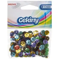 Philips Paillettes 6 mm, 10 g, brillantes, assortiment de couleurs - Brewis