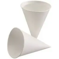 Papstar Gobelet pointu 150ml blanc