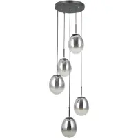 ITALUX MEOLO PND-40825-5-BK Lampe suspendue