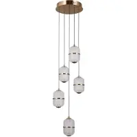 ITALUX Lampe LED suspendue 28W ALANI PND-34375-5-HBR