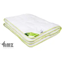 AMZ Couverture antiallergique 155x200 Bambou toute l'année 1120g blanc AMZ