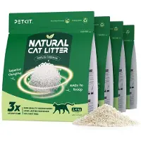 Petkit Natur Katzenstreu klumpend staubarm Geruchsstopp 4 Beutel (Agglomérant)