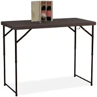 B2X Table de jardin pliante, réglable en hauteur