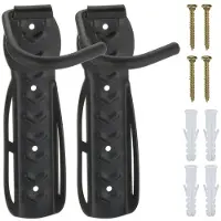 B2X Support mural noir pour vélos - 2 pcs