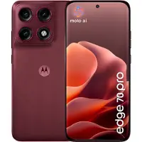 Motorola Edge 70 Pro, écran de 17,2 cm (6,78 pouces), 12 Go de RAM, 512 Go de stockage, appareil photo de 50 MP, système d'exploitation Android 16.0, couleur : bordeaux