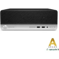 HP ProDesk 400 G5 SFF Generalüberholt (schwarz/silber, Windows 11 Pro) (16 Go, 256 Go, A / Comme neuf), PC reconditionné, Noir, Argent
