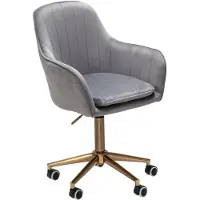 Amstyle Table en velours gris |