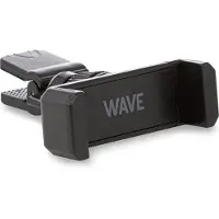 Wave Ventclip -autoteline, musta, Support pour smartphone, Noir