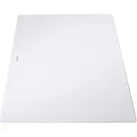 BLANCO Planche à découper en verre blanc verre de sécurité 497 x 350 mm Compatible avec AXIA III, Planche à découper, Blanc