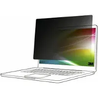 3M Filtre de confidentialité - - Bright Screen - Protection contre les regards - Dell 13.4p - Noir