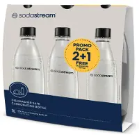 SodaStream Fuse TrioPack 1L, Gazéificateur d'eau : accessoires, Transparent, Noir