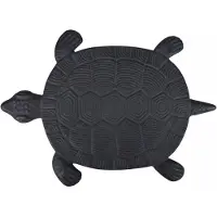 Super Merchant Pas japonais tortue - L 23 x l 32,2 x H 1,8 cm - Noir