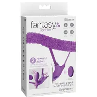 Fantasy For Her Ultimate G-Spot Butterfly Strap-On culotte avec vibrateur 9.7 cm