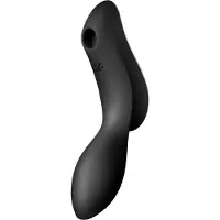 Satisfyer Curvy Trinity 2 - stimulateur succion et vibration 2en1 - noir