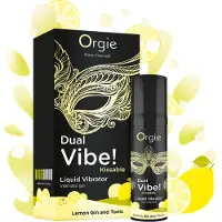Orgie Dual Vibe - vibromasseur liquide unisexe - Gin Tonic (15 ml)