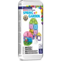 Magna-Tiles - Set d'aimants MicroMags - Set de voyage Garn Garden - 24 pièces