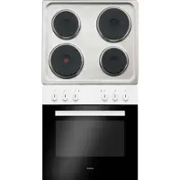 Amica - EHE 932 000 W - Set de plaques de cuisson encastrables - Plaque de cuisson de masse - Blanc