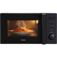 Tomado TMS2002B - Four à micro-ondes solo - 20 litres - Avec écran - 5 modes de cuisson - Eclairage intérieur - Noir mat