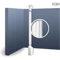 ORAC Decor KC6H LUXXUS Demi-colonne Jeu complet Colonne de stuc | 2,86 m